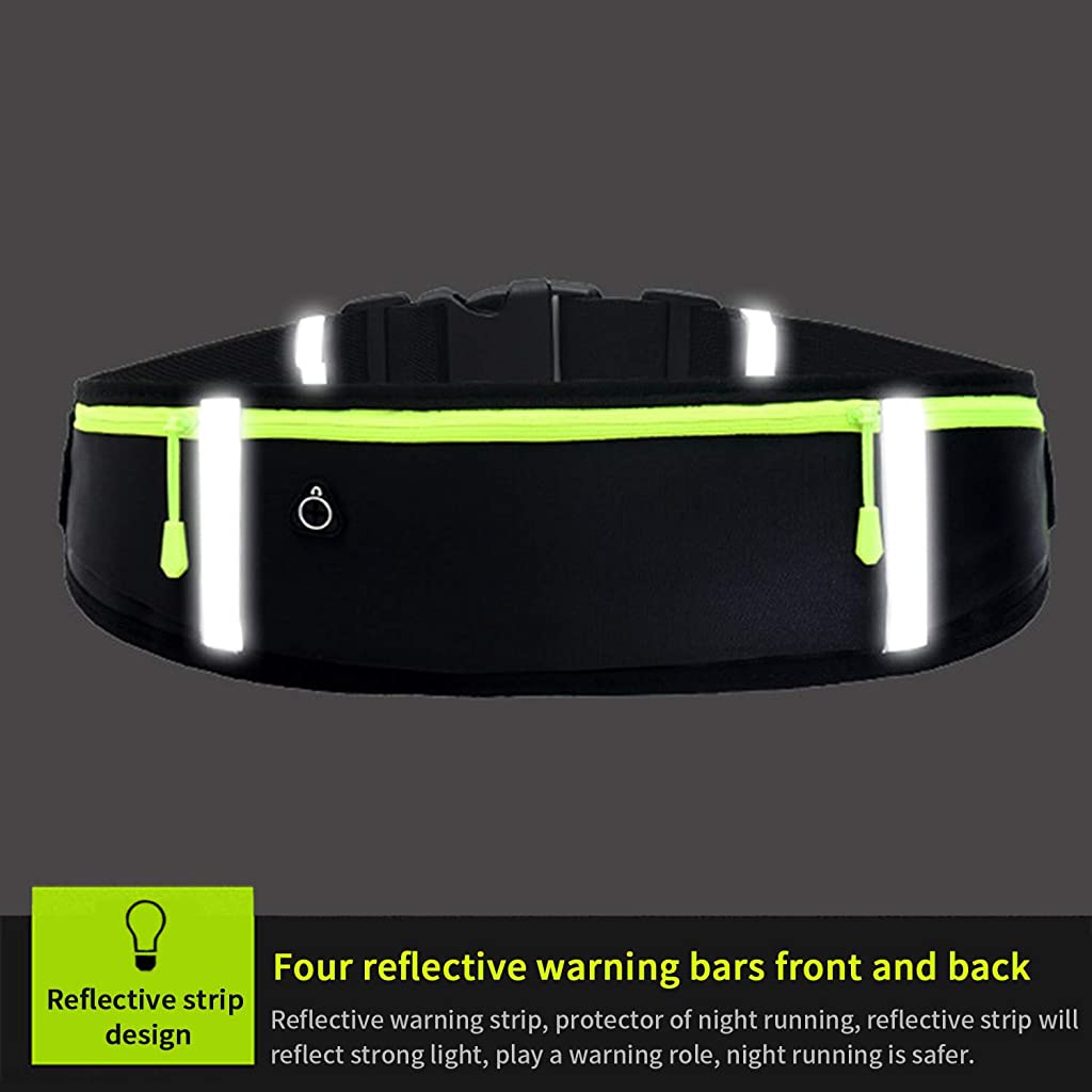 SANNIDHI Synaty Waist Bag for Men & Women, Stylish Slim Fanny Pack Casual Sling Shoulder Chest Pack with Adjustable Strap for Walking Cycling Running Hiking Hold Phones, Keys, Cards (Black) SANNIDHI Synaty Waist Bag for Men & Women, Stylish Slim Fanny Pack Casual Sling Shoulder Chest Pack with Adjustable Strap for Walking Cycling Running Hiking Hold Phones, Keys, Cards (Black)